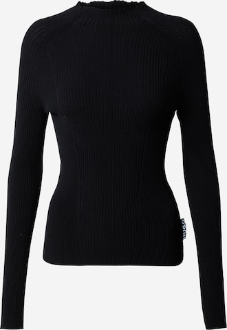 HUGO Sweater in Black: front