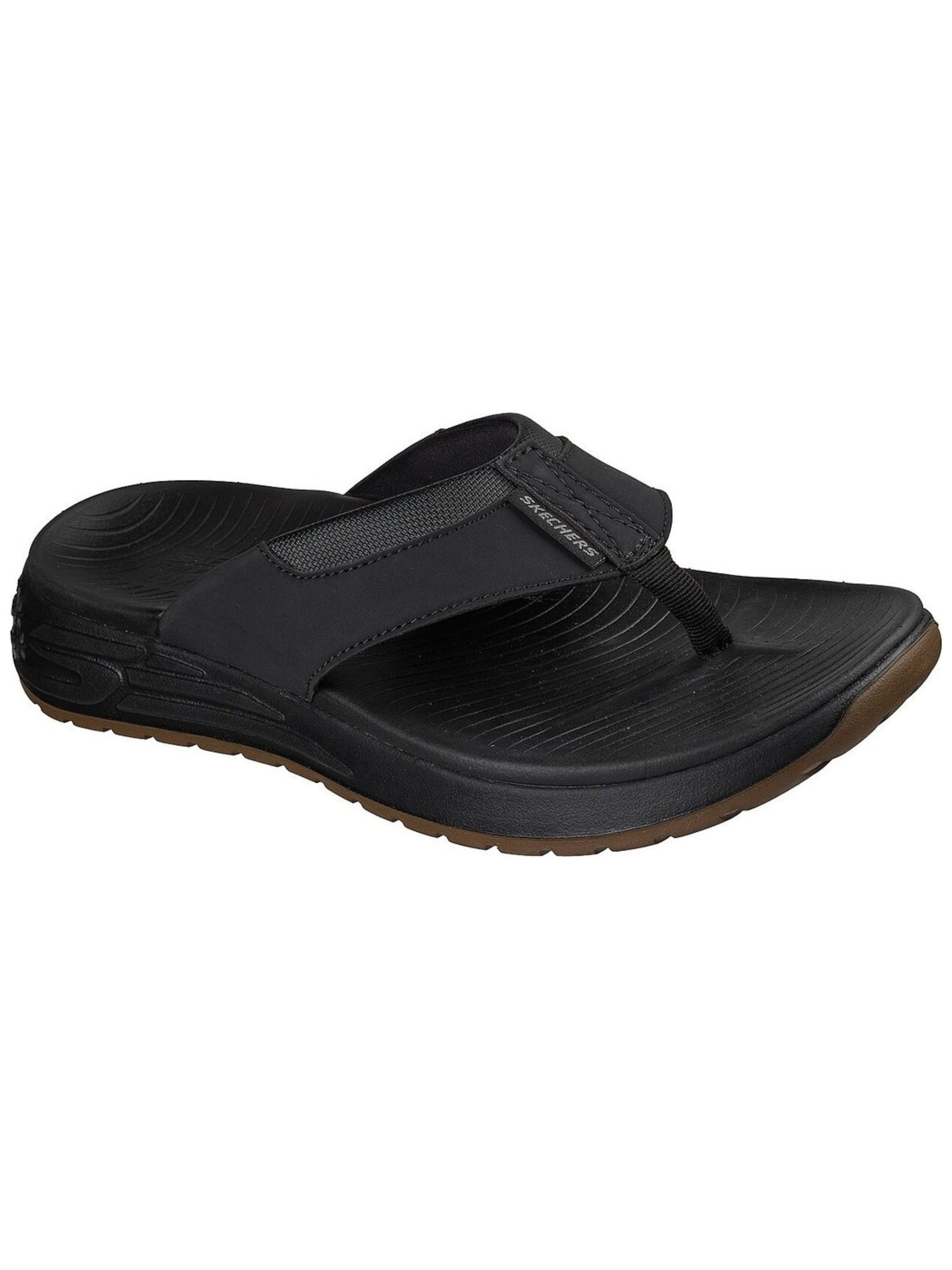 SKECHERS - Sandalias de dedo 'Skechers Street Retro Jogger-tate' en negro: frente
