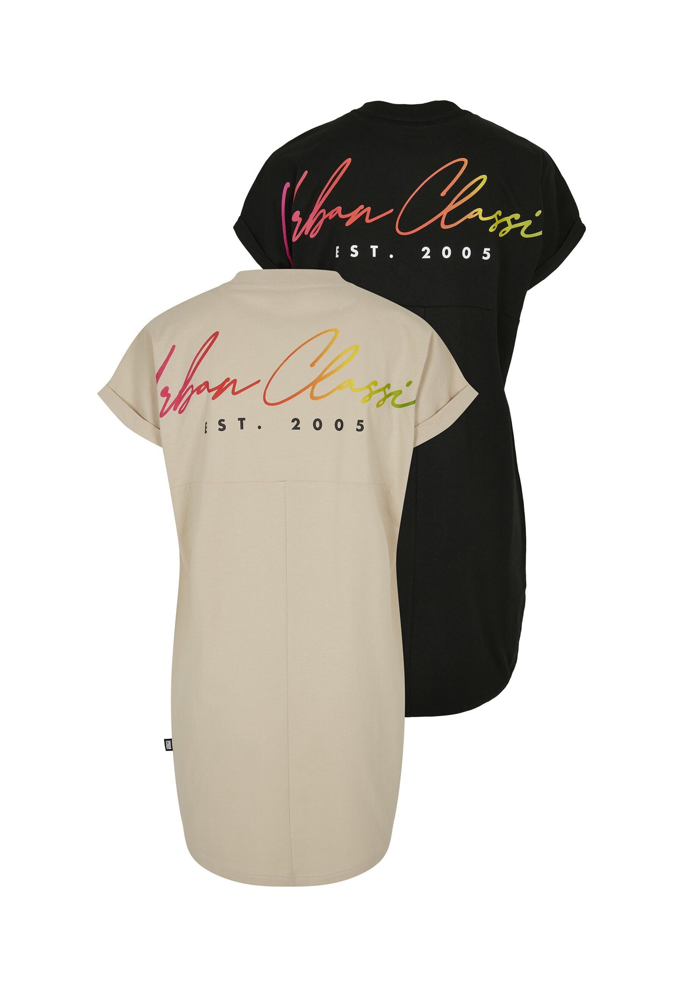 Urban Classics Sukienka 'Rainbow' w kolorze beżowy