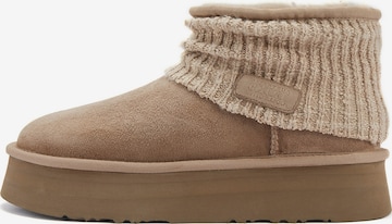 Australia Luxe Collective Botki ' FAME ULTRA PLATFOAM ' w kolorze beżowy: przód