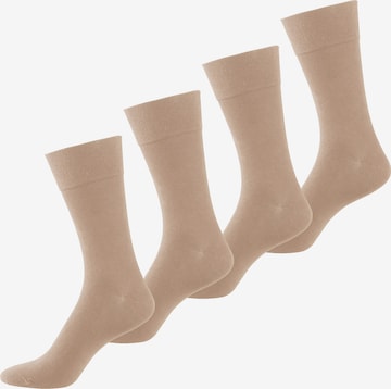 Nur Der Socks in Beige: front