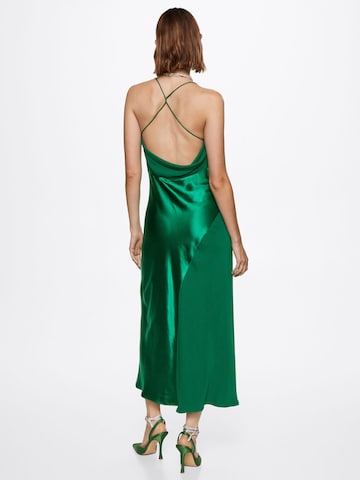 MANGO Společenské šaty 'Lost' – zelená