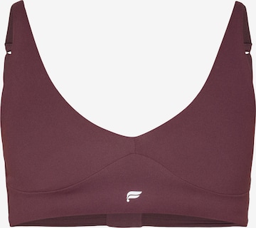 FableticsBustier Sportski grudnjak 'PURELUXE' - crvena boja: prednji dio