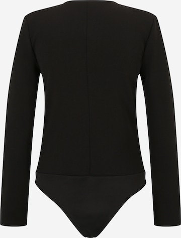 Only Petite Shirt bodysuit 'SMILE' in Black