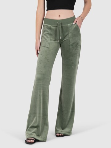 Juicy Couture Bootcut Hose 'Layla' in Grün: Vorderseite
