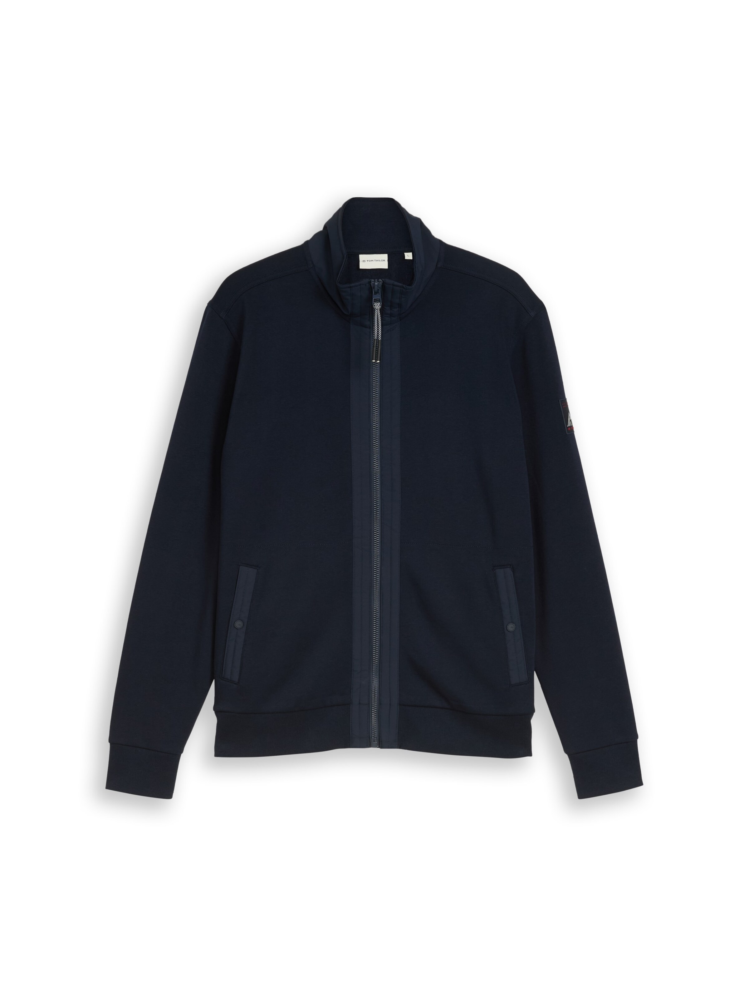 TOM TAILOR - Sudadera con cremallera en azul: frente