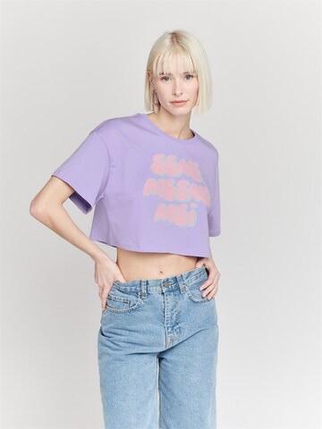 Tricou 'Eene Meene' de la ABOUT YOU x StayKid pe mov: față