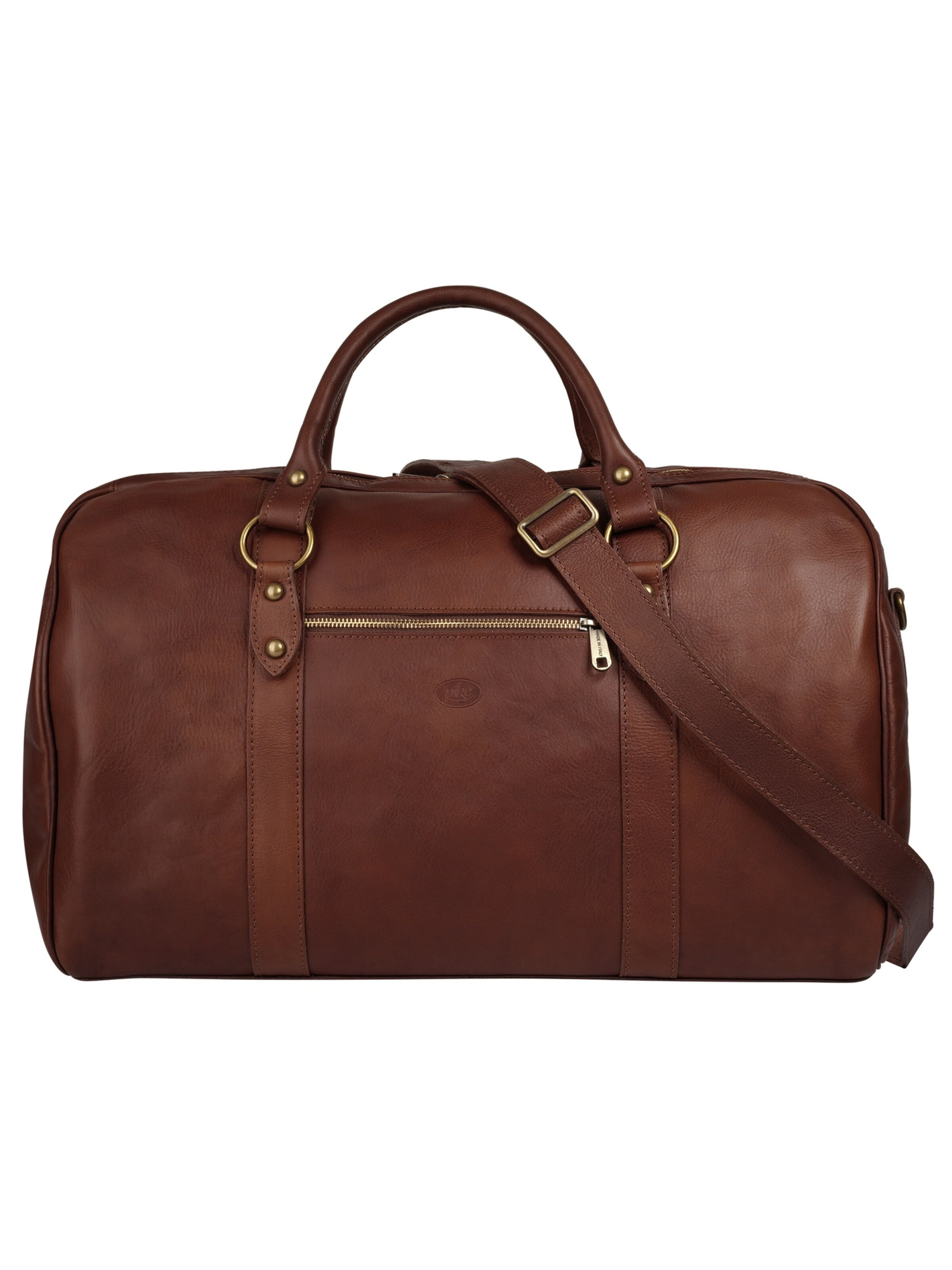 piké Travel Bag in Brown: front