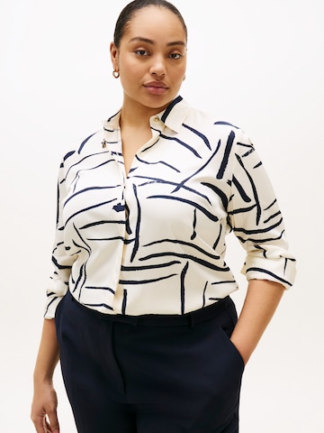 balta Tommy Hilfiger Curve Palaidinė: priekis