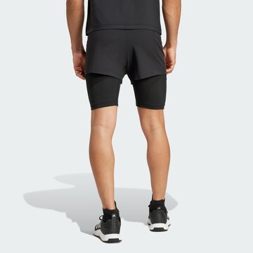 Regular Pantalon de sport 'Two-in-One HIIT' ADIDAS PERFORMANCE en noir