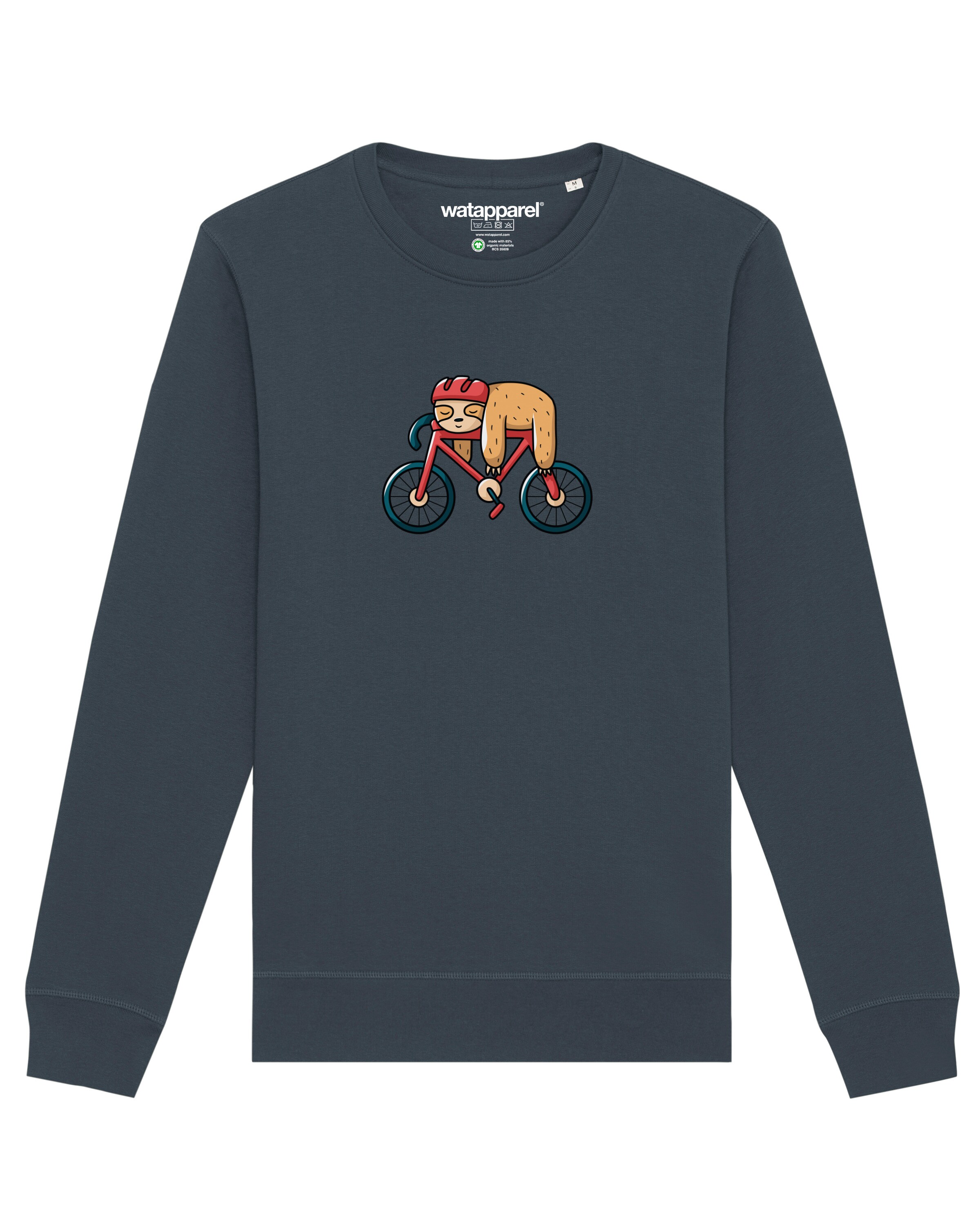 Sweat-shirt ' Sloth ' Watapparel en gris : devant