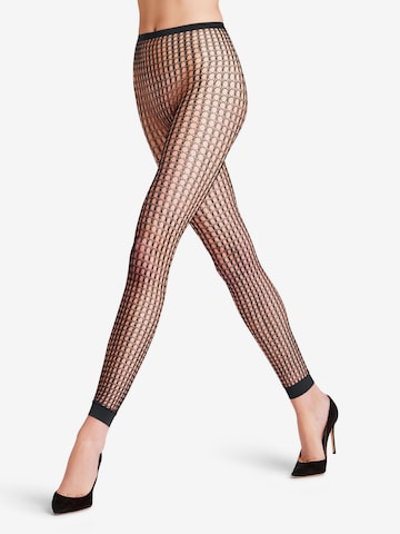 FALKE Leggings 'Wicker Game' in Black: front