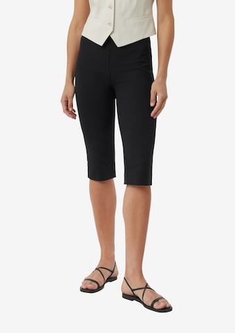 Coupe slim Leggings COMMA en noir : devant