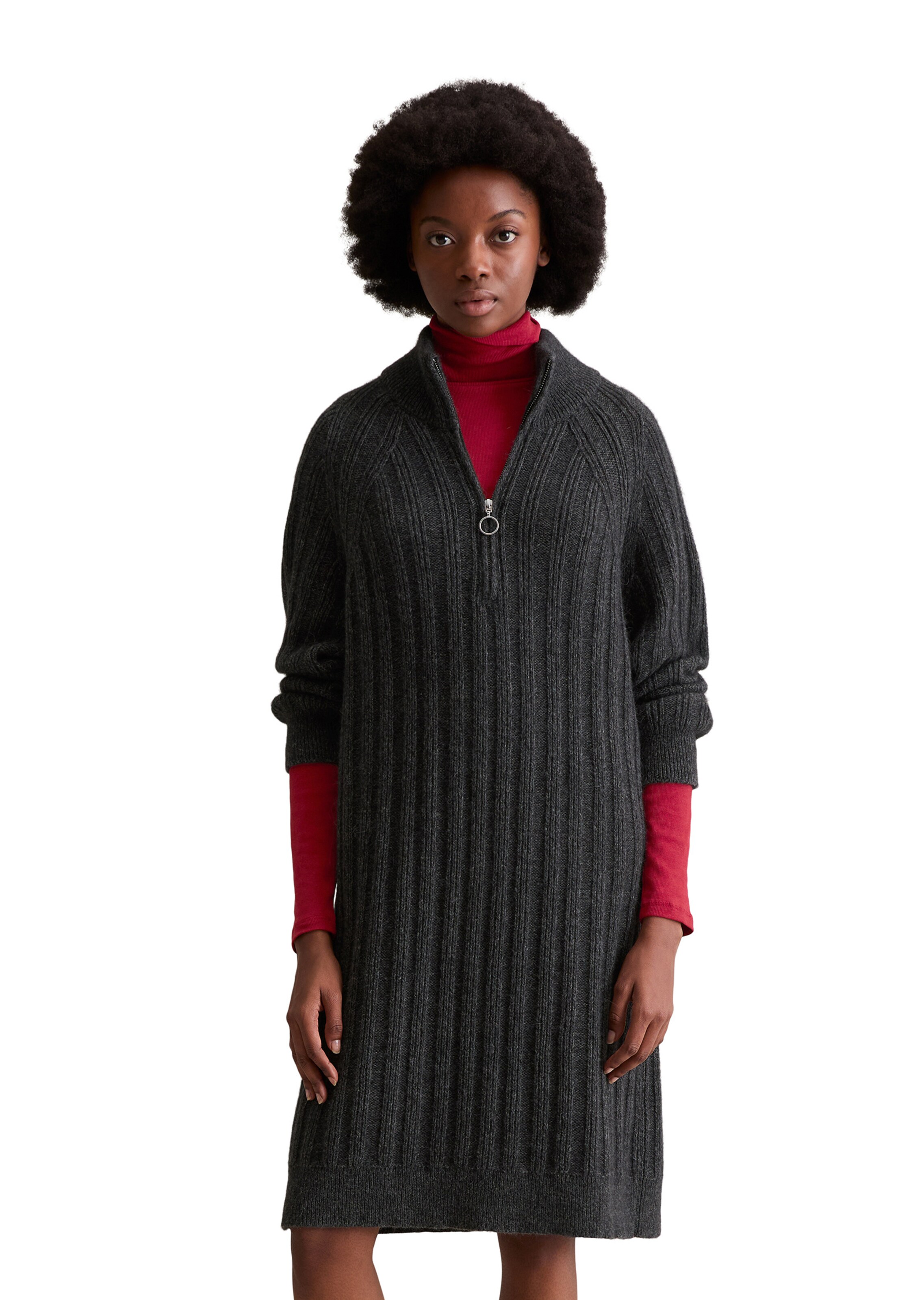 Marc O'Polo DENIM Knit dress in Grey: front