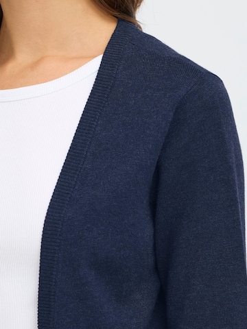 Oxmo Gebreid vest ' OXAIDA LONG ' in Blauw