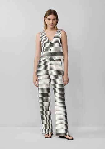 s.Oliver Wide leg Broek in Beige: voorkant