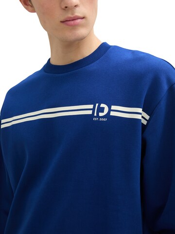 TOM TAILOR DENIM Sweatshirt in Blauw