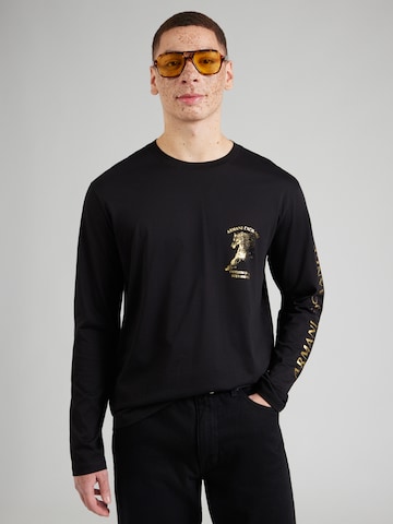 ARMANI EXCHANGE Tričko - Čierna: predná strana