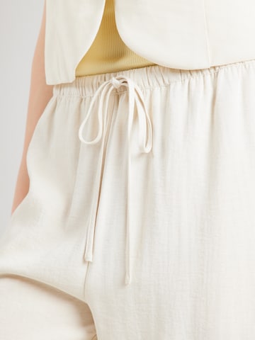 MSCH COPENHAGEN Wide leg Byxa 'Daria' i beige