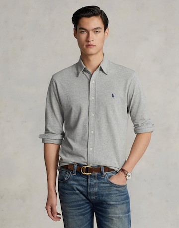 Regular fit Camicia di Polo Ralph Lauren in grigio: frontale