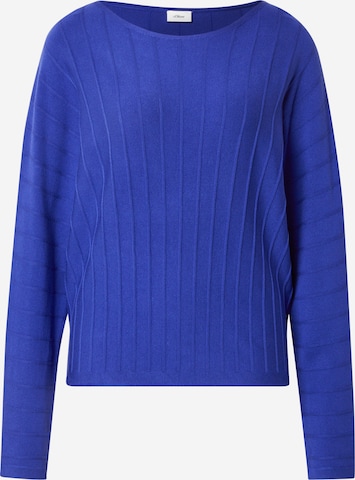 s.Oliver BLACK LABEL Pullover in Blau: Vorderseite