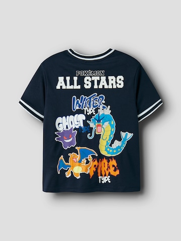 NAME IT Тениска 'NKMMORIS POKEMON' в синьо