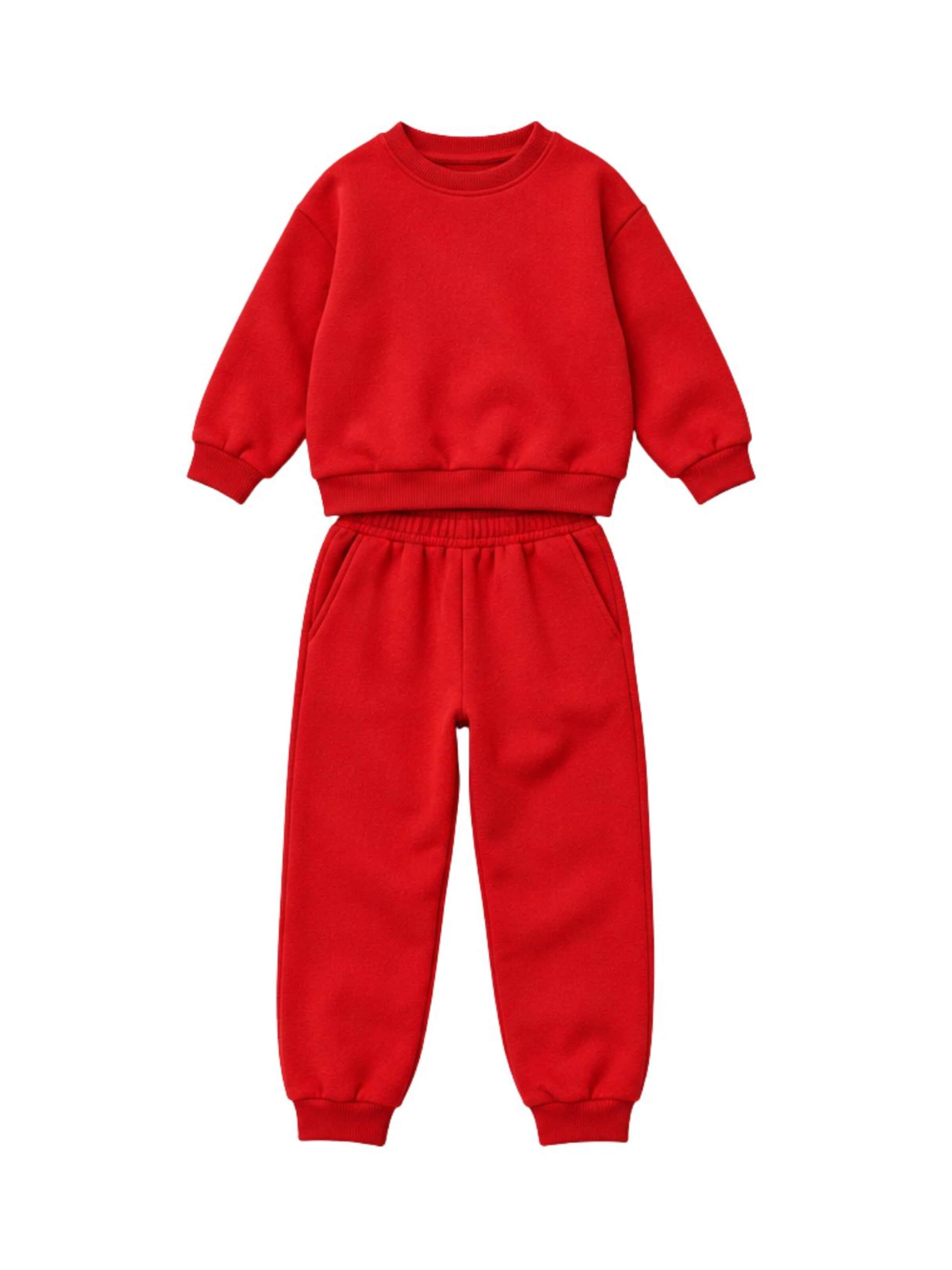 LOUIS LECLER Joggingpak 'Leo' in Rood: voorkant
