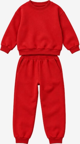 LOUIS LECLER Joggingpak 'Sofia' in Rood: voorkant