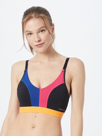 ESPRIT T-shirt Sportbikinitop in Zwart: voorkant