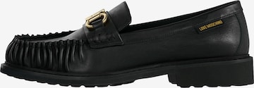 Love MoschinoMokasinke - crna boja: prednji dio