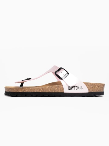 Bayton T-bar sandals in Pink: front