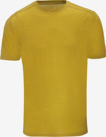 Gipfelglück Performance Shirt 'Peter' in Yellow: front