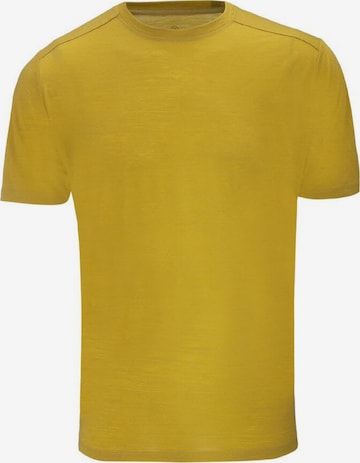 Gipfelglück Performance Shirt 'Peter' in Yellow: front