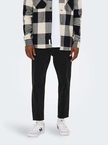 Only & Sons - regular Vaquero 'Avi Beam' en negro: frente