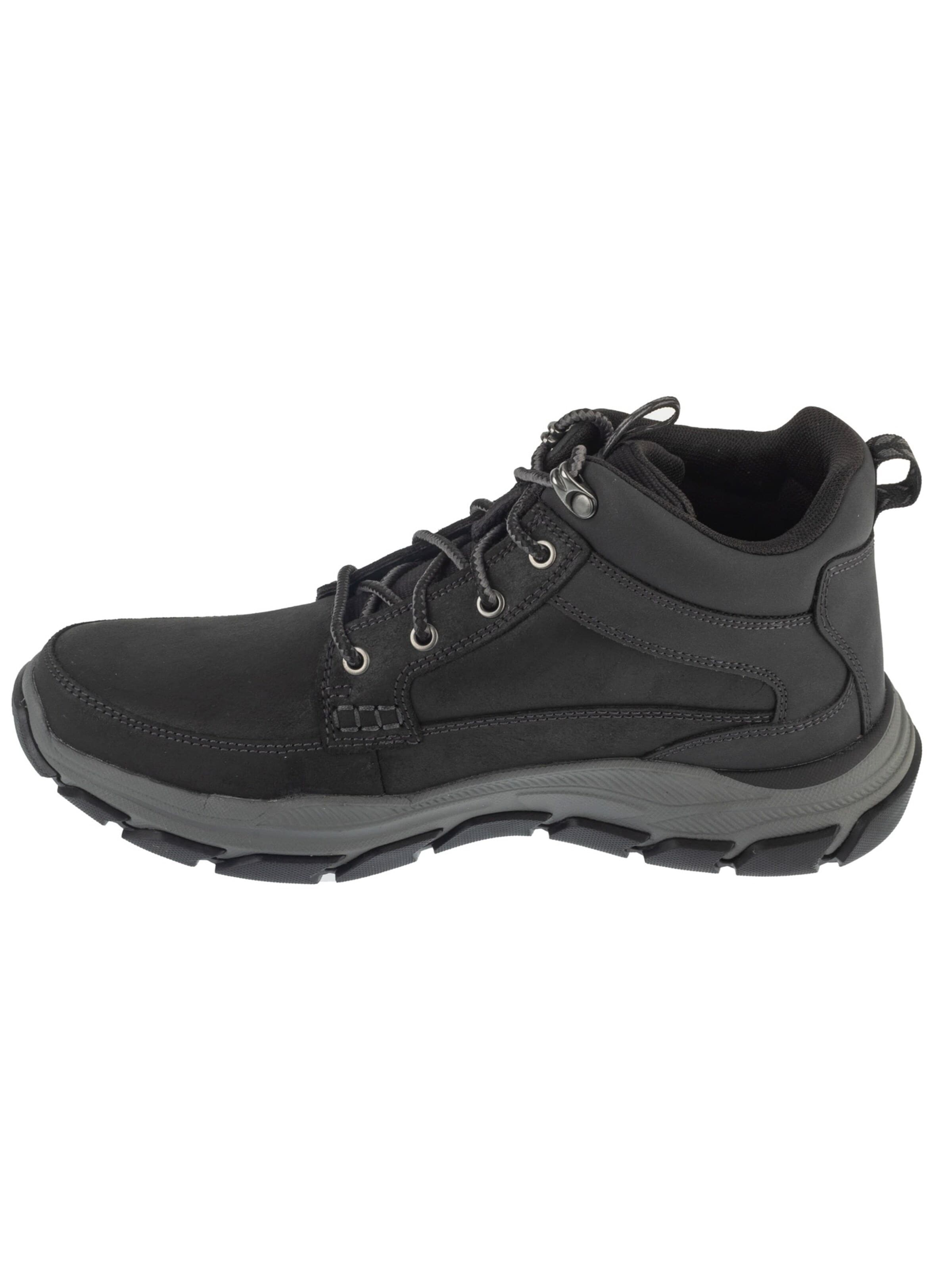 SKECHERS Lace-up boots 'Skechers Respected - Esmont' in Black: front