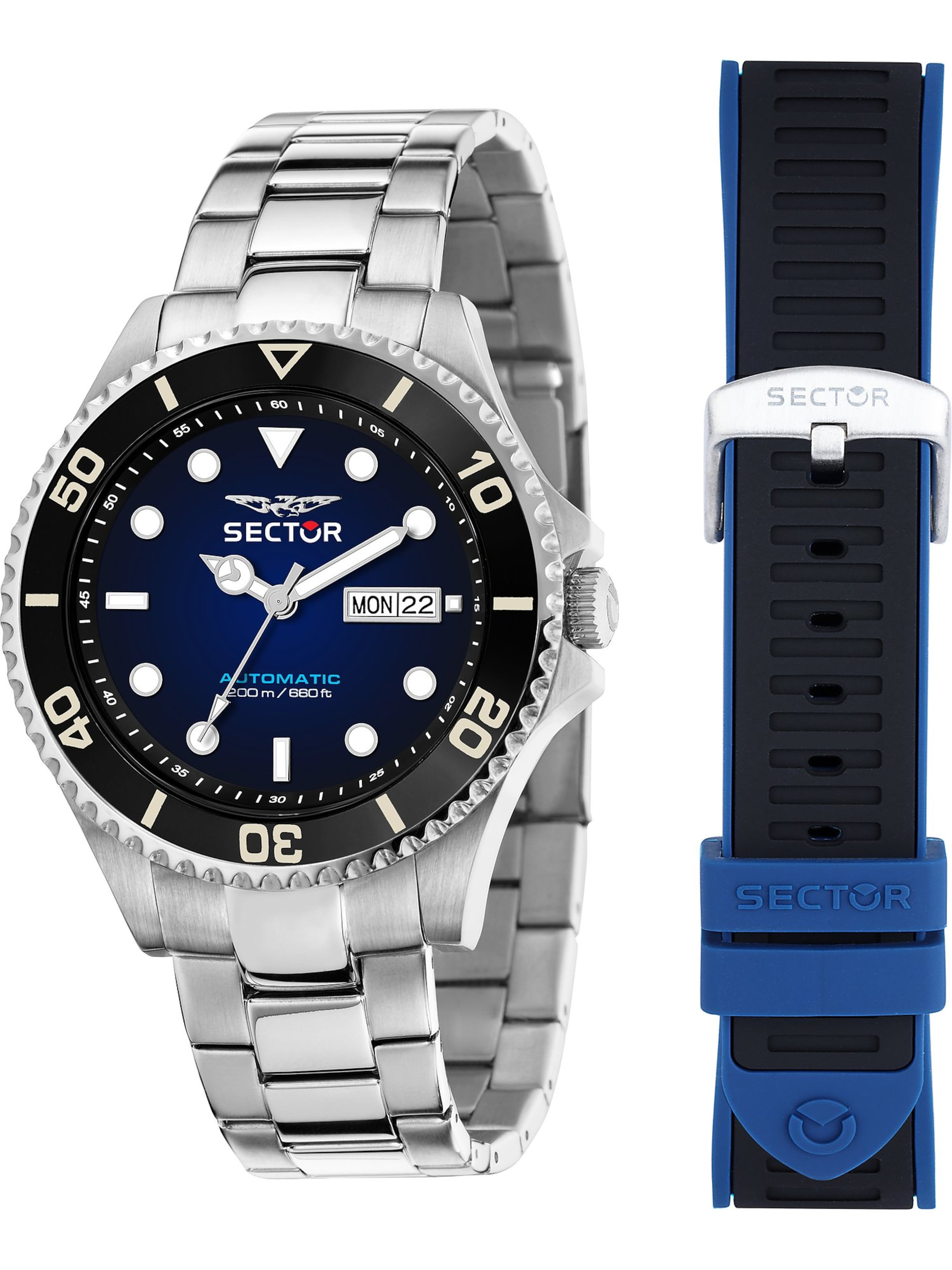 SECTOR Analog watch in Silver: front