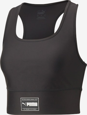 PUMA Sporttop in Zwart: voorkant