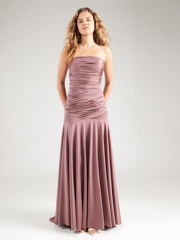 mascara Evening Dress in Purple: front