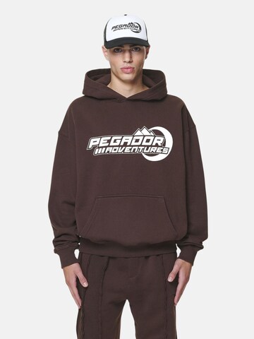 Pegador Sweatshirt 'Eazor' in Braun: Vorderseite