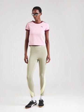 PUMA Skinny Sportbroek 'STRONG' in Groen