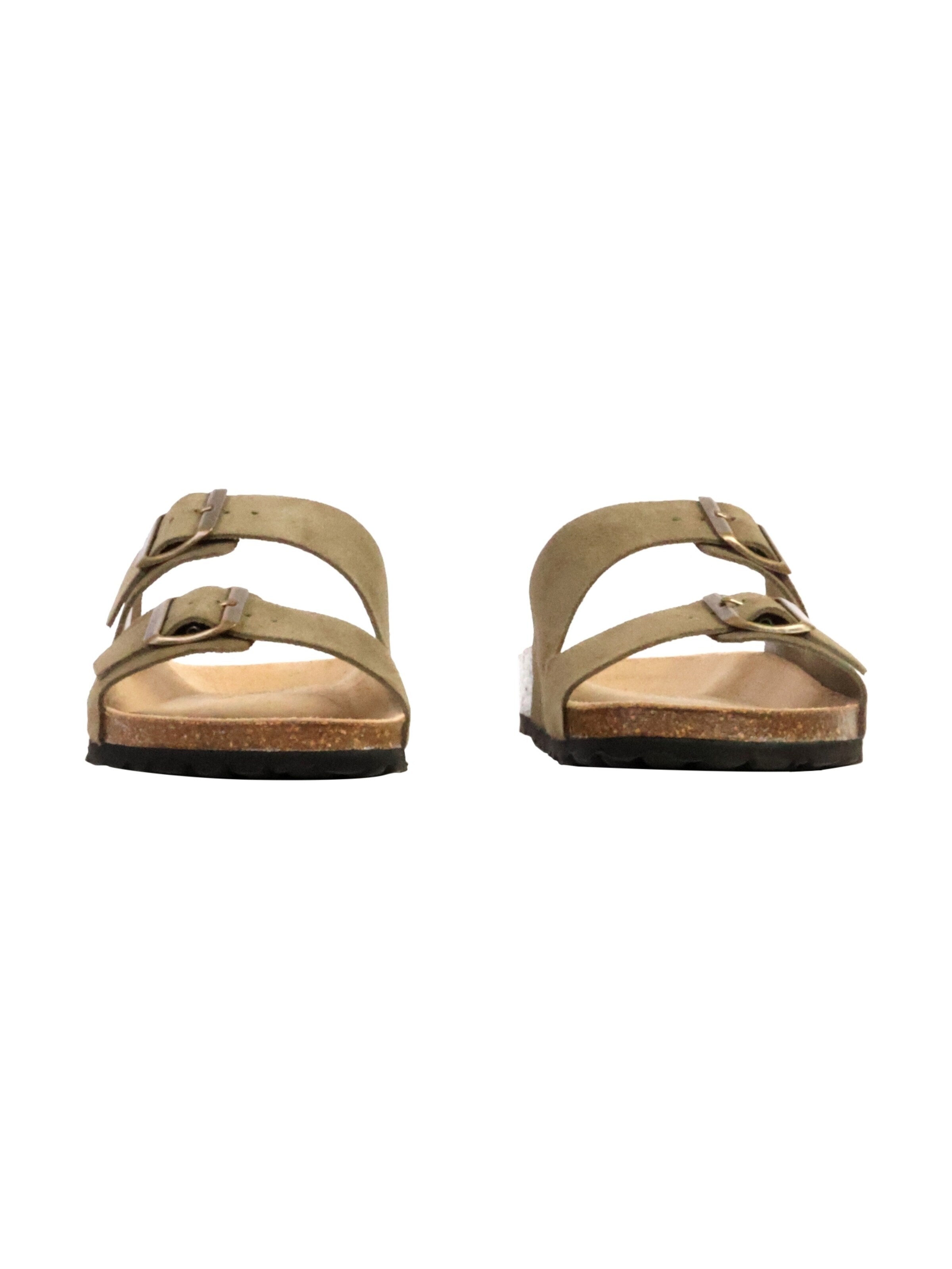Mule 'Noga Mistral Edge Leder-Pantoletten' The Divine Factory en vert