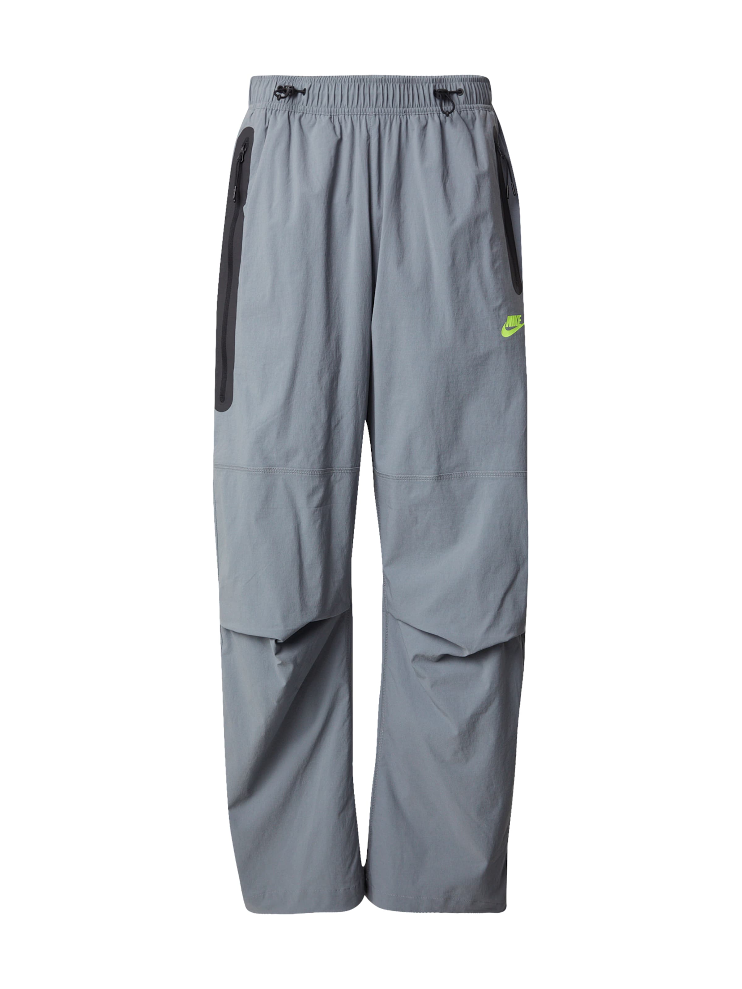 Nike Sportswear Hlače | neonsko rumena / siva / črna barva, Prikaz izdelka