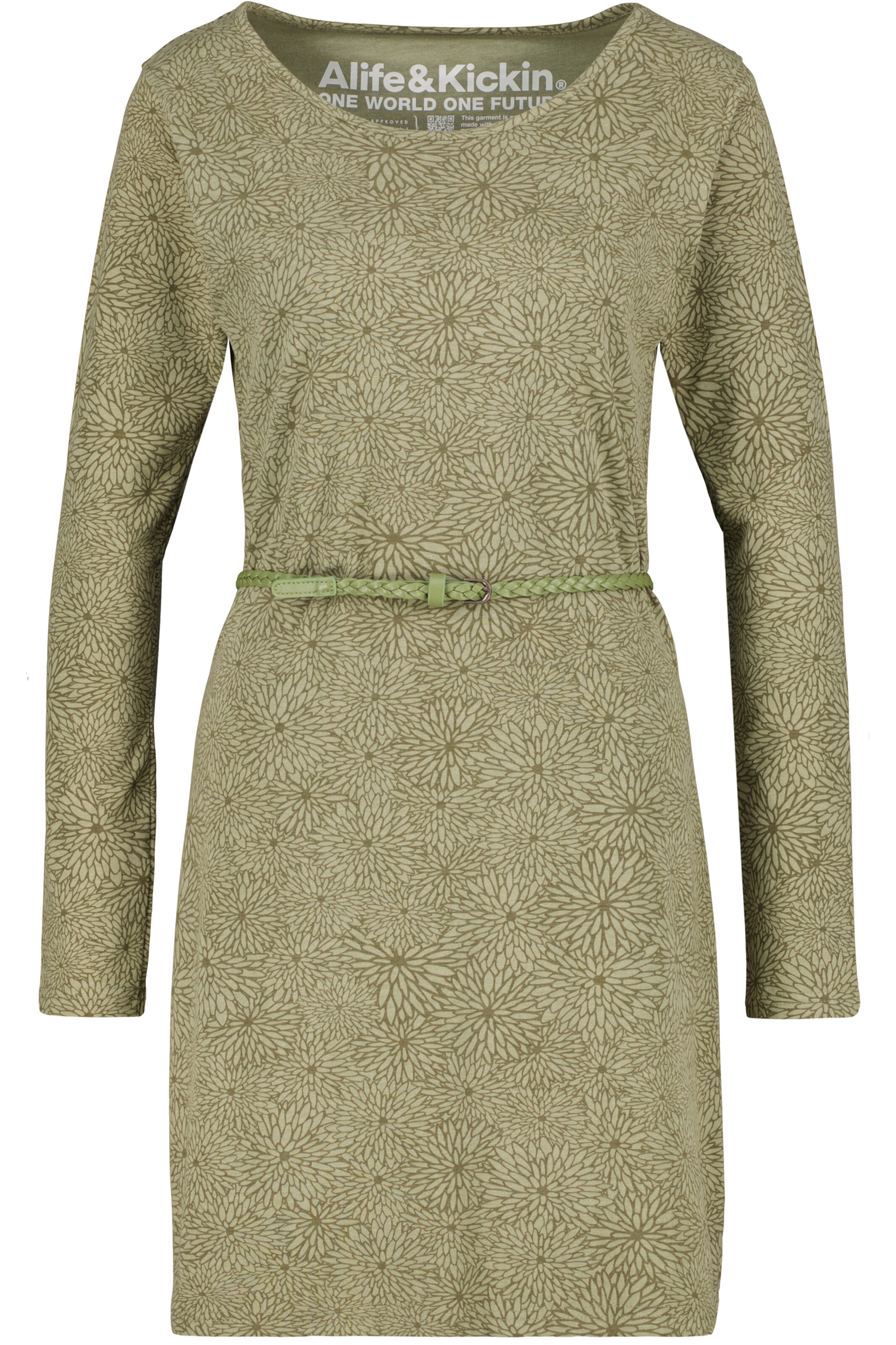 alife & kickin Φόρεμα 'EllinAK' σε πράσινο / ανοικτό πράσινο, Άποψη προϊόντος
