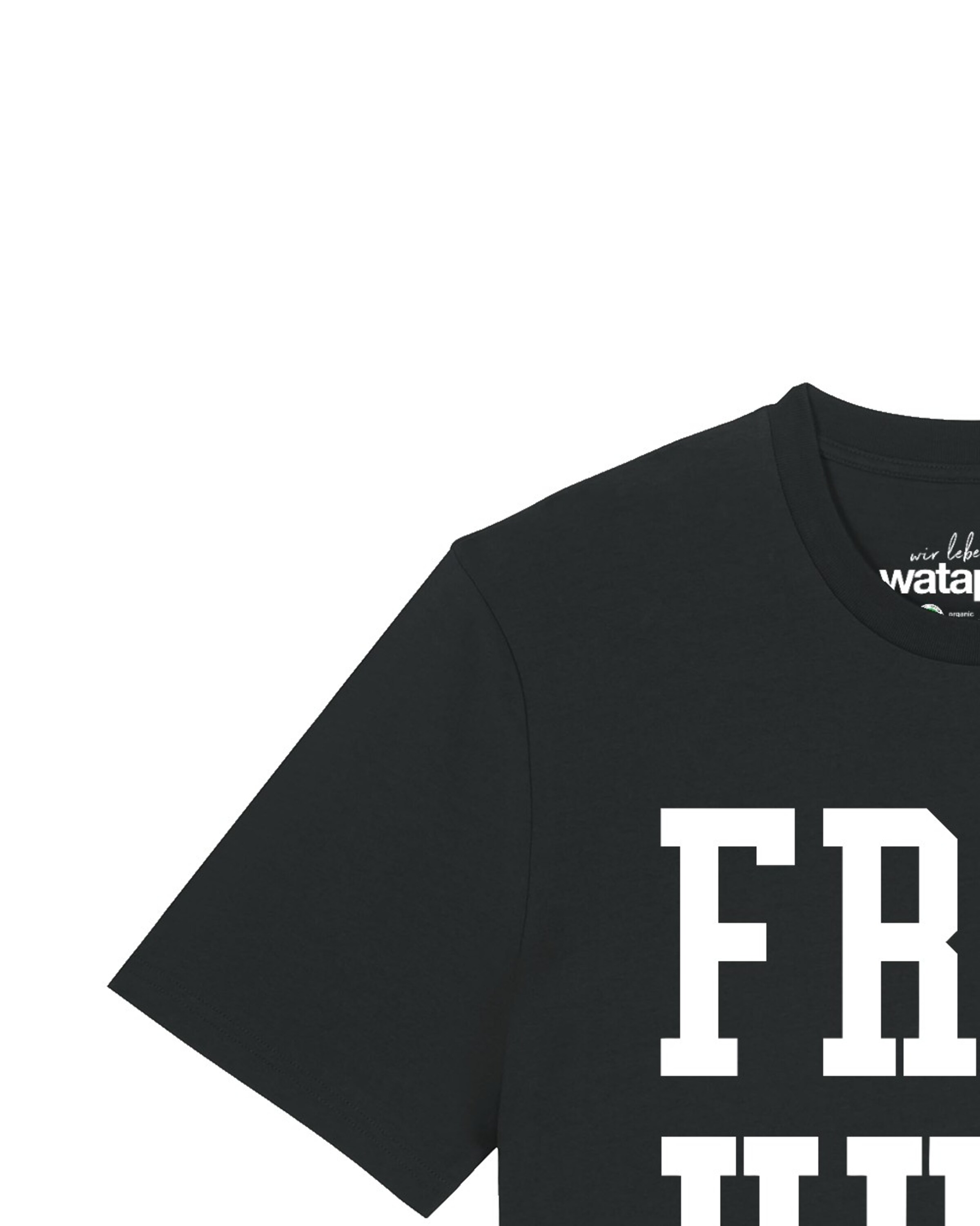 T-Shirt 'Free Hugs To Save The World' Watapparel en noir