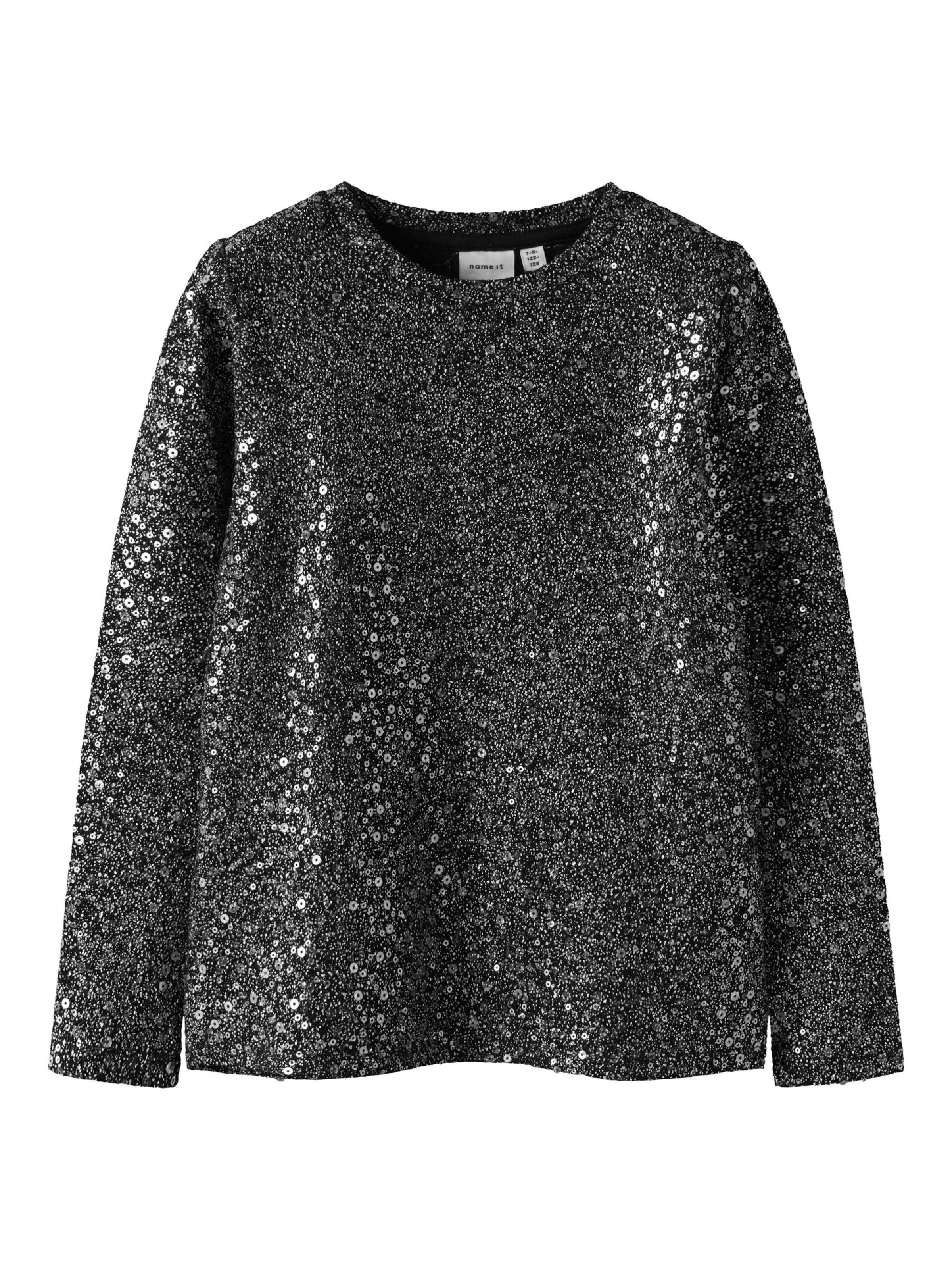 NAME IT Shirt in Zwart: voorkant