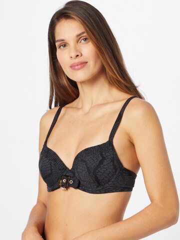 LingaDore T-shirt Bikini top in Black: front