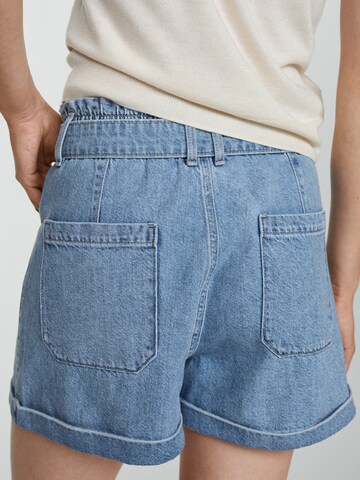 MANGO Regular Shorts 'Delia' in Blau