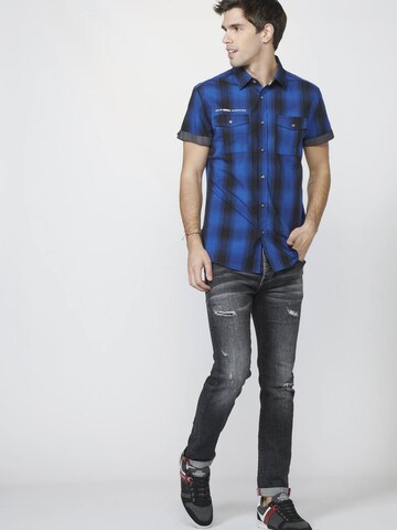 KOROSHI - Regular Fit Camisa em azul