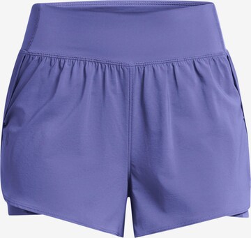 UNDER ARMOUR Loose fit Workout Pants 'Flex' in Purple: front