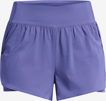 UNDER ARMOUR Workout Pants 'Flex' in Purple: front